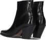 Fred de la Bretoniere Blaire Ankle Boot Enkellaarsjes Enkelboots met rits Dames Zwart - Thumbnail 4