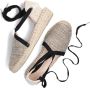 FRED DE LA BRETONIERE Espadrilles Dames 152010259 Maat: 36 Materiaal: Suède Kleur: Zwart - Thumbnail 6
