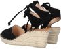 FRED DE LA BRETONIERE Espadrilles Dames 153010202 Maat: 38 Materiaal: Suède Kleur: Zwart - Thumbnail 4
