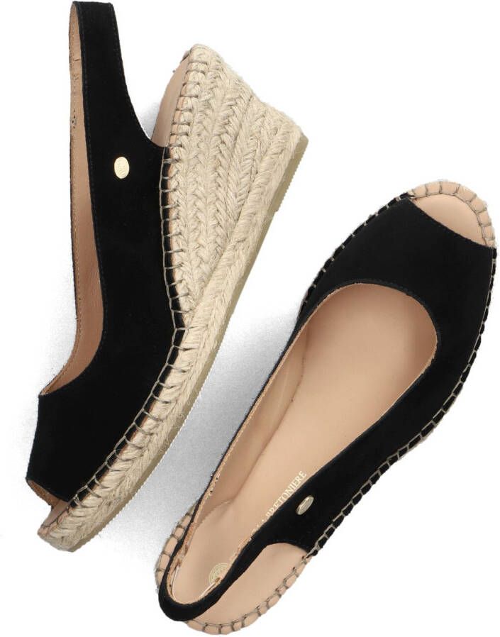 FRED DE LA BRETONIERE Zwarte Espadrilles Clare Beau