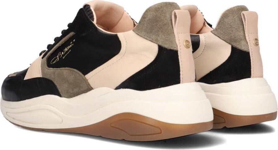 Fred de la Bretoniere Zwarte Lage Sneakers Flame