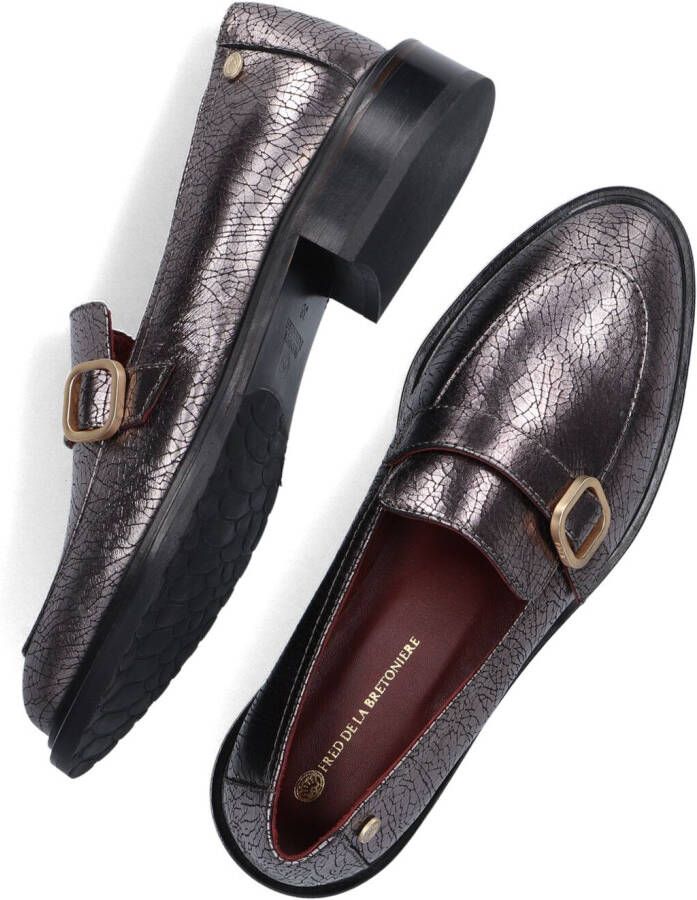 FRED DE LA BRETONIERE Zwarte Loafers Ilay Buckle