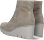 Gabor Enkellaarsjes Dames Laarzen Damesschoenen Suède 94.780.12 Beige - Thumbnail 5