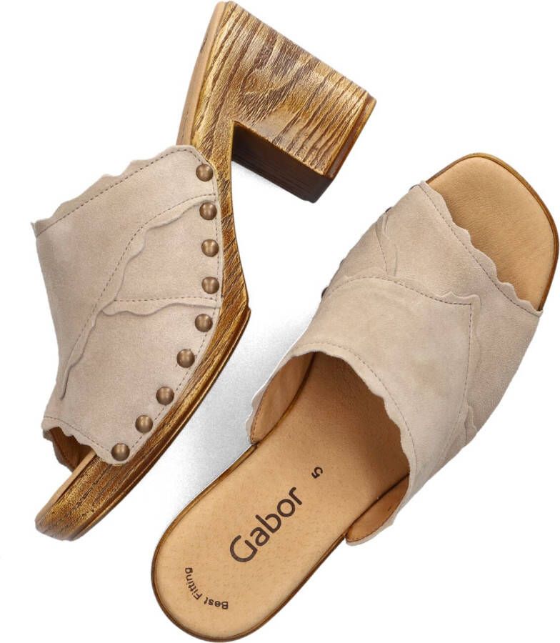 GABOR Beige Muiltjes 741.2