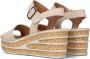 Gabor Comfortabele Beige Sandalen met Suède Band Beige Dames - Thumbnail 4