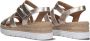 Gabor Gouden Leren Sandalen Stijlvol Platform Beige Dames - Thumbnail 4