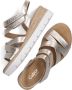 Gabor Gouden Leren Sandalen Stijlvol Platform Beige Dames - Thumbnail 6