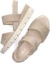 Gabor Beige Suède Sandalen met Elastische Enkelband Beige Dames - Thumbnail 5