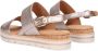 Gabor Comfortabele Metallic Sandalen met Elastische Band Beige Dames - Thumbnail 4