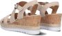 Bruin Tinten 832 Sandalen Met Sleehak Dames Beige - Thumbnail 3