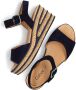 Gabor 651 Sandalen Met Sleehak Dames Blauw - Thumbnail 5