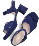 Gabor Blauwe Suède Kruisband Sandalen Blue Dames - Thumbnail 7