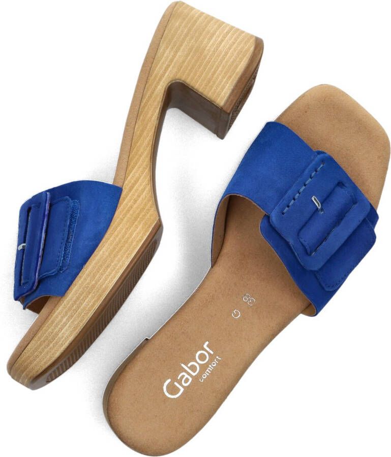 GABOR Blauwe Slippers 722 1