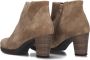 Gabor 861 Enkellaarsjes Enkelboots met rits Dames Bruin - Thumbnail 4