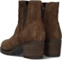 Bruin Tinten 804 Enkellaarsjes Enkelboots met rits Dames Cognac - Thumbnail 4