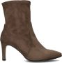 Bruin Tinten 881.1 Enkellaarsjes Enkelboots met rits Dames Taupe - Thumbnail 3