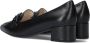 Chain Detail 441 Loafers Instappers Dames Zwart - Thumbnail 4