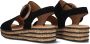 Gabor 550.2 Sandalen Met Sleehak Dames Zwart - Thumbnail 4