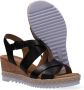 Gabor Zwarte Cross Strap Sleehak Sandalen Black Dames - Thumbnail 5