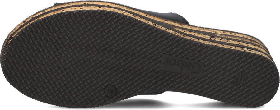 GABOR Zwarte Slippers 650.1