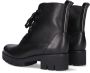 Gabor 711 Veterboots Laarzen Met Veters Dames Zwart - Thumbnail 3