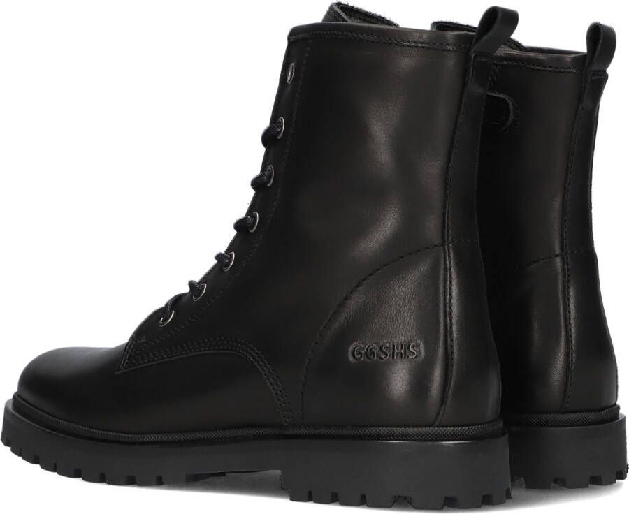 Giga G4200 Veterboots Laarzen Met Veters Meisjes Kids Zwart - Foto 3