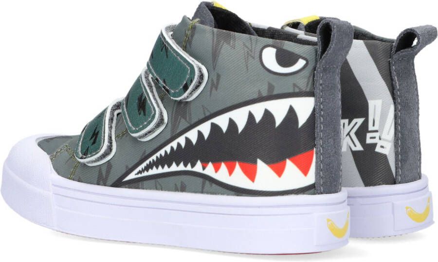 Go Bananas Grijze Hoge Sneaker Sharky