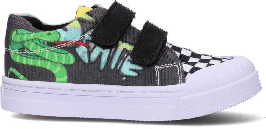 Go Bananas Grijze Lage Sneakers Snake