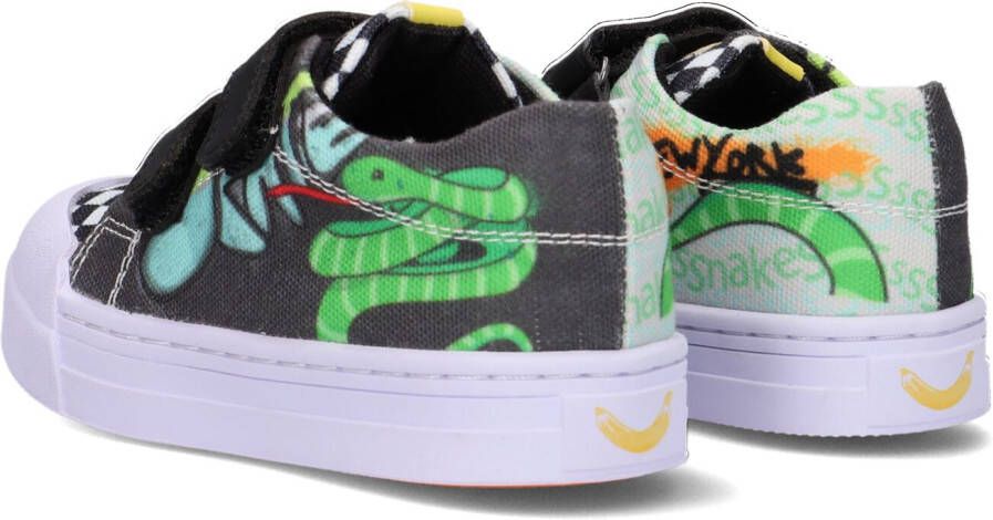 Go Bananas Grijze Lage Sneakers Snake