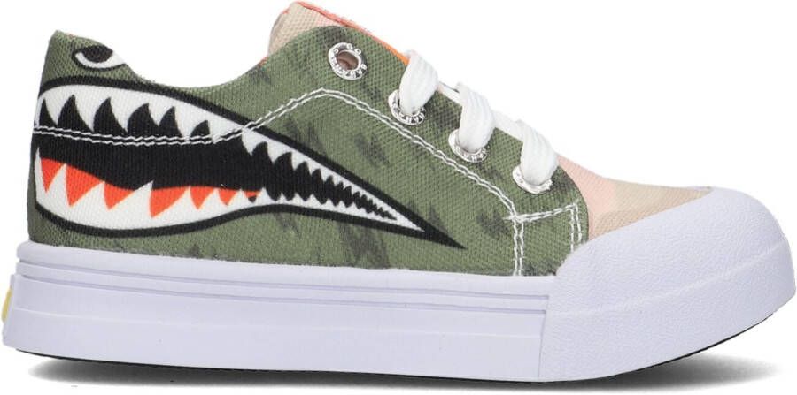 Go Bananas Groene Lage Sneakers Shark