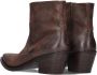 Goosecraft Chaya 1-a Enkellaarsjes Enkelboots met rits Dames Bruin - Thumbnail 3