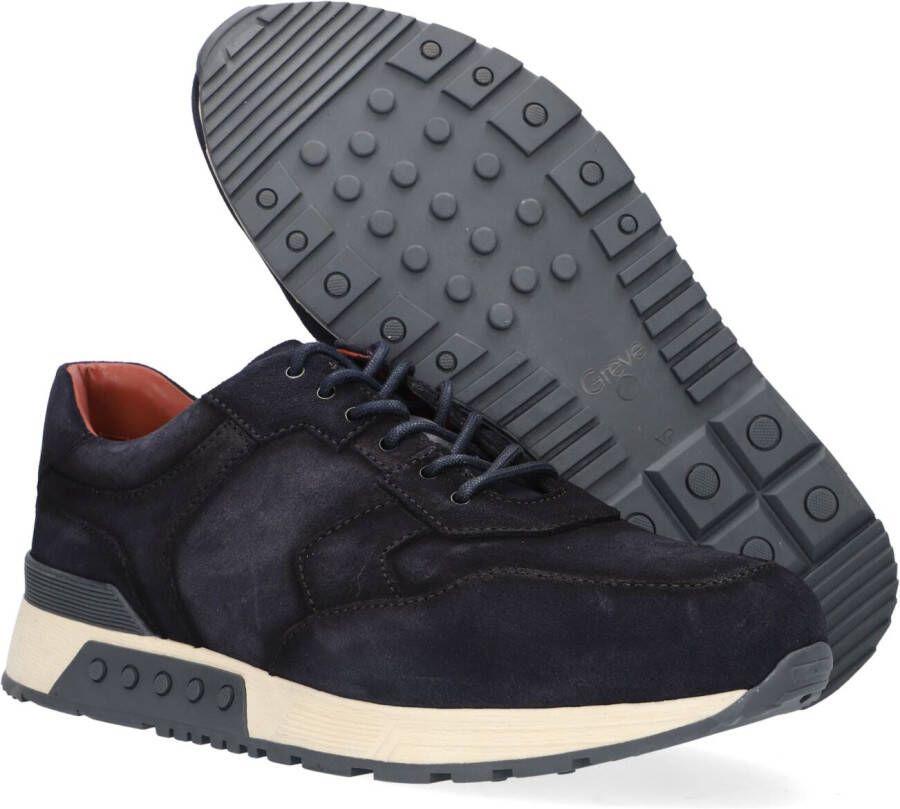 Greve Blauwe Lage Sneakers Haarlem K