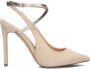 Guess Strappy Hoge Hak Sandaal Amazie Beige Dames - Thumbnail 2