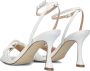 Guess Wit Leren Enkelband Sandaal White Dames - Thumbnail 3