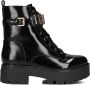 Guess Zwarte Veters Polyurethaan Laarzen Black Dames - Thumbnail 13