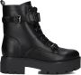 Guess Zwarte Veters Polyurethaan Laarzen Black Dames - Thumbnail 8