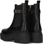 Guess PU Leren Laarzen Noir Tons Ronde Neus Sleehak Black Dames - Thumbnail 8