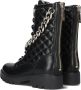 GUESS Riplei Veterboots Laarzen Met Veters Dames Zwart - Thumbnail 4