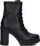 GUESS Xennia Veterboots Laarzen Met Veters Dames Zwart - Thumbnail 4