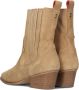 Haboob Claire Enkellaarsjes Enkelboots met rits Dames Beige - Thumbnail 5