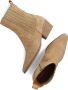 Haboob Claire Enkellaarsjes Enkelboots met rits Dames Beige - Thumbnail 6