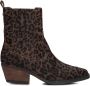 Haboob Indie Enkellaarsjes Enkelboots met rits Dames Bruin - Thumbnail 4