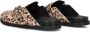 Haboob Amelie suède clogs met panterprint beige bruin - Thumbnail 5
