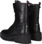 Haboob P7337 Enkellaarsjes Enkelboots met rits Dames Zwart - Thumbnail 3