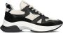 Haboob P7386 Lage sneakers Leren Sneaker Dames Zwart - Thumbnail 2