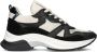 Haboob P7386 Lage sneakers Leren Sneaker Dames Zwart - Thumbnail 2