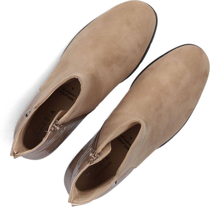 HASSIA Beige Enkellaarsjes Milano