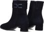 HASSIA Enkellaarsjes Dames 304852 Maat: 37 5 Materiaal: Suède Kleur: Blauw - Thumbnail 3