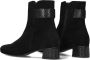 HASSIA Enkellaarsjes Dames 303092 Maat: 42 5 Materiaal: Suède Kleur: Zwart - Thumbnail 4