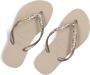 Havaianas Slim Glitter II teenslippers met glitters beige Meisjes Rubber 27 28 - Thumbnail 13